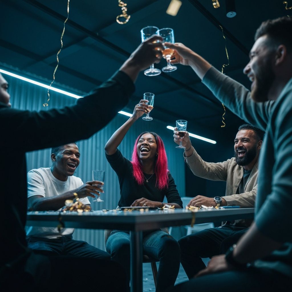 Collage of FIP community members celebrating wins